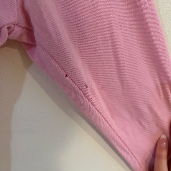 Sugar Thrillz Dollskill Pink Top Bow Detail - Picture 6 of 7